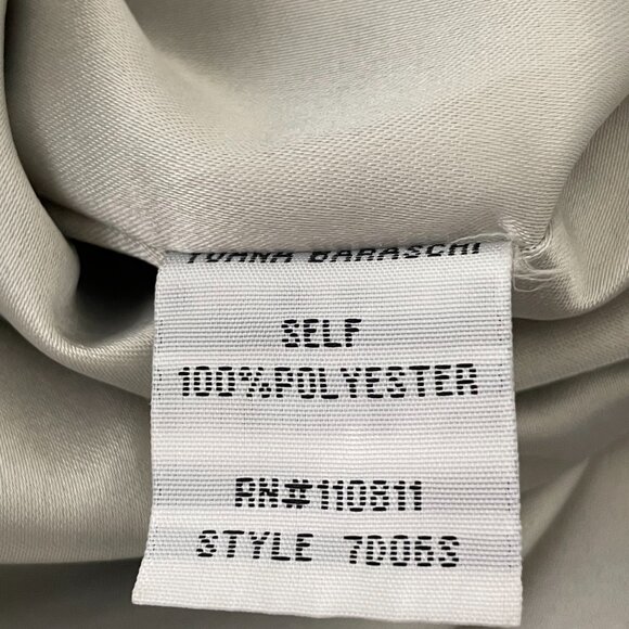 Yoana Baraschi Dress Dotted Women Size 10 Blue Cream Cut-Out Neckline Tie‎ Belt - Picture 15 of 15